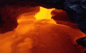 1. View Into Skylight of Lava Tube, May 21, 1998. Kilauea Volcano, Hawai`i, State of Hawaii, USA. Photo Credit: J. Kauahikaua, U.S. Photo Gallery of Hawaiian Volcanism (http://hvo.wr.usgs.gov/gallery), USGS Hawaiian Volcano Observatory (http://hvo.wr.usgs.gov), United States Geological Survey (USGS, http://www.usgs.gov), United States Department of the Interior (http://www.doi.gov), Government of the United States of America (USA).