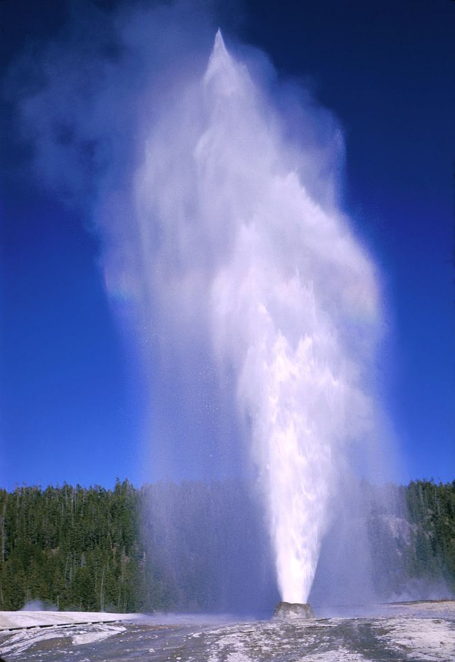 Beehive Geyser, Upper Geyser Basin, Yellowstone National Park, State of Wyoming, USA. Photo Credit: NPS Photo. Yellowstone National Park Geothermal Feature Images for Publication (http://www.nps.gov/yell/press/images/thermalf/index.htm), Yellowstone National Park (http://www.nps.gov/yell), National Park Service (NPS, http://www.nps.gov), United States Department of the Interior (http://www.doi.gov), Government of the United States of America (USA).