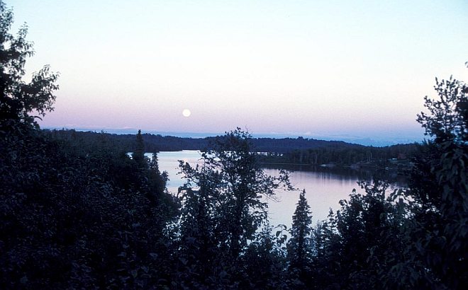 Full Moon - a Great Light and Ruler of the Night - over Nikiski Lake, State of Alaska, USA. Photo Credit: Alaska Image Library, United States Fish and Wildlife Service Digital Library System (http://images.fws.gov, AK/RO/02775), United States Fish and Wildlife Service (FWS, http://www.fws.gov), United States Department of the Interior (http://www.doi.gov), Government of the United States of America (USA).
