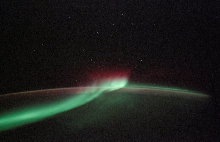 Green Ribbon of Light: Planet Earth's Aurora Australis, or Southern Lights, as Seen From Space Shuttle Discovery. Photo Credit: Return to Flight, STS-114 Mission: Space Shuttle Discovery, Multimedia - Photo Gallery: Return to Flight Top 35 Images (http://www.nasa.gov/returntoflight/multimedia/top30_page1.html), Photo ID: sts114-332-027, National Aeronautics and Space Administration (NASA, http://www.nasa.gov), Government of the United States of America.