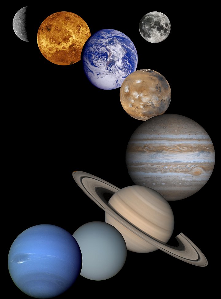 God Personally Created the Grand and Beautiful Celestial Objects in Our Solar System. Photo Credit: Solar System Montage (2001), Planetary Photojournal (http://photojournal.jpl.nasa.gov, PIA03153), National Aeronautics and Space Administration (NASA, http://www.nasa.gov)/Jet Propulsion Laboratory (JPL, http://www.jpl.nasa.gov), Government of the United States of America.