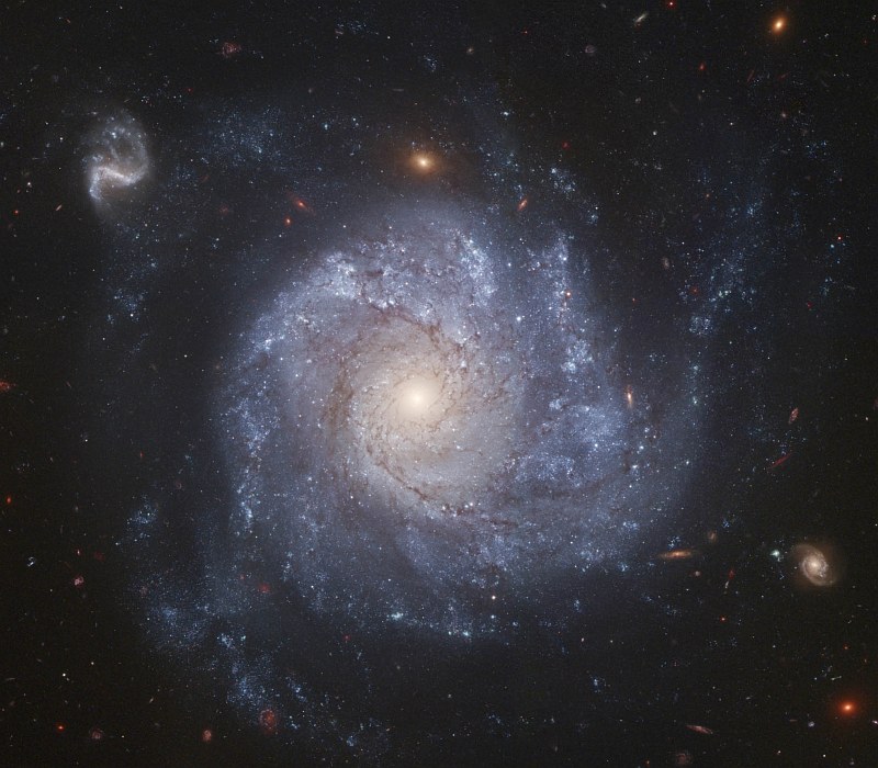 Spiral Galaxy NGC 1309, Eridanus Constellation. Photo Credit: Hubble Snaps Images of a Pinwheel-Shaped Galaxy, August 2005 and September 2005 (Release date: February 7, 2006), STScI-2006-07, NASA's Earth-orbiting Hubble Space Telescope (http://HubbleSite.org); The Hubble Heritage Team (STScI/AURA), A. Riess (STScI), European Space Agency (ESA, http://SpaceTelescope.org), National Aeronautics and Space Administration (NASA, http://www.nasa.gov), Government of the United States of America (USA).