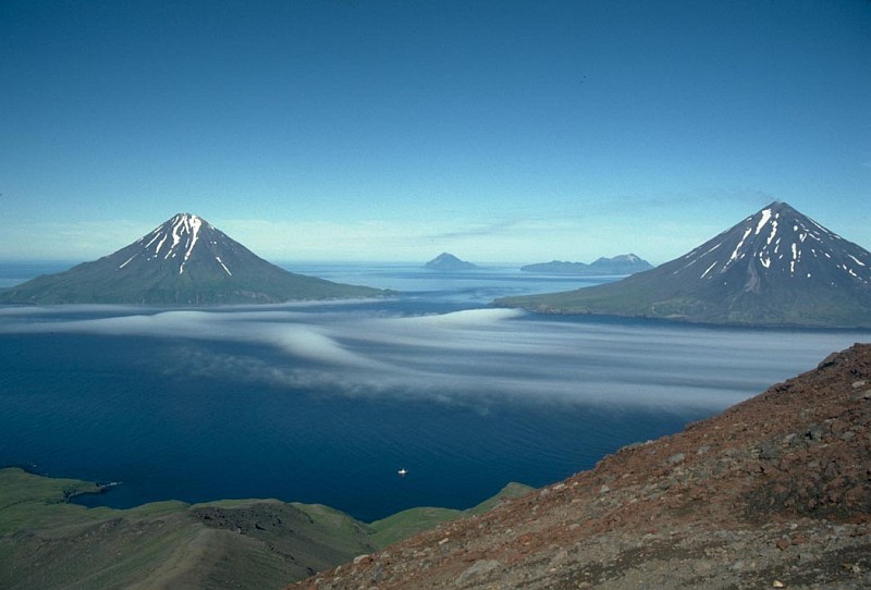 Islands of Four Mountains in the Alaska Maritime National Wildlife Refuge (AMNWR), State of Alaska, USA. Photo Credit (Full size): Brian Anderson, Alaska Image Library, United States Fish and Wildlife Service Digital Library System (http://images.fws.gov, AK/RO/Anderson,B-001), United States Fish and Wildlife Service (FWS, http://www.fws.gov), United States Department of the Interior (http://www.doi.gov), Government of the United States of America (USA).