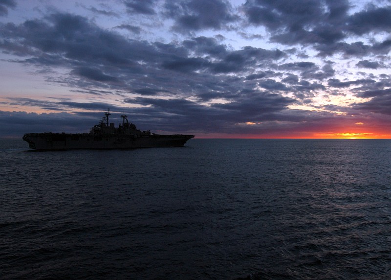 Sunset Over a Calm, Great Sea, November 30, 2006, Atlantic Ocean. Photo Credit: Mass Communication Specialist Seaman Bryant A. Kurowski, Navy NewsStand - Eye on the Fleet Photo Gallery (http://www.news.navy.mil/view_photos.asp, 061130-N-6282K-007), United States Navy (USN, http://www.navy.mil), United States Department of Defense (DoD, http://www.DefenseLink.mil or http://www.dod.gov), Government of the United States of America (USA).