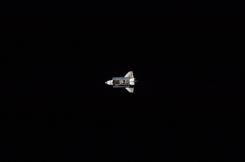 5. Space Shuttle Atlantis (STS-129), Against the Blackness of Space, Approaches Closer To the International Space Station, November 18, 2009, As Seen From the International Space Station (Expedition Twenty-One). Photo Credit: NASA; STS-129 Shuttle Mission Imagery (http://spaceflight.nasa.gov/gallery/images/shuttle/sts-129/ndxpage1.html), ISS021-E-030516 (http://spaceflight.nasa.gov/gallery/images/shuttle/sts-129/html/iss021e030516.html), NASA Human Space Flight (http://spaceflight.nasa.gov), National Aeronautics and Space Administration (NASA, http://www.nasa.gov), Government of the United States of America.