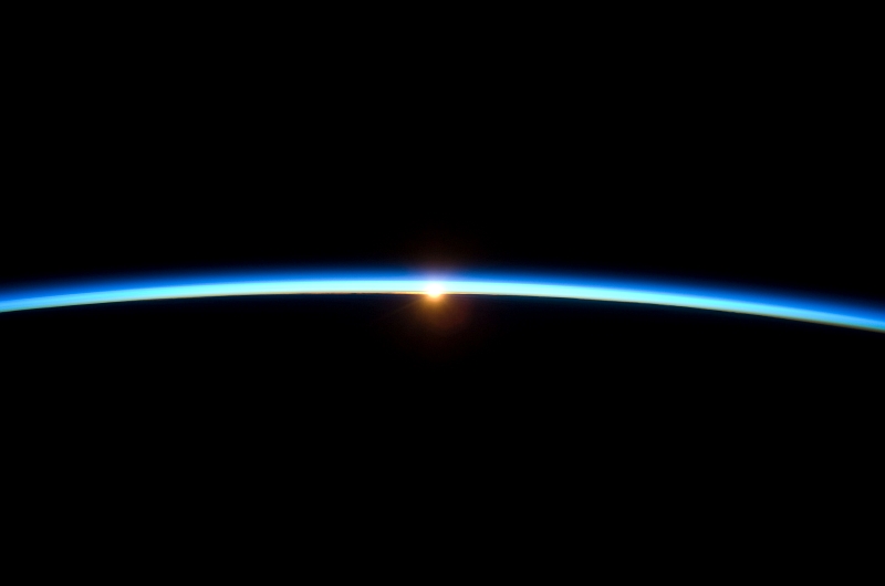 7. The Setting of the Sun and the Thin, Blue Atmosphere of Planet Earth, November 23, 2009, As Seen From the International Space Station (Expedition Twenty-One). Photo Credit: NASA; STS-129 Shuttle Mission Imagery (http://spaceflight.nasa.gov/gallery/images/shuttle/sts-129/ndxpage1.html), ISS021-E-031766 (http://spaceflight.nasa.gov/gallery/images/shuttle/sts-129/html/iss021e031766.html), NASA Human Space Flight (http://spaceflight.nasa.gov), National Aeronautics and Space Administration (NASA, http://www.nasa.gov), Government of the United States of America.