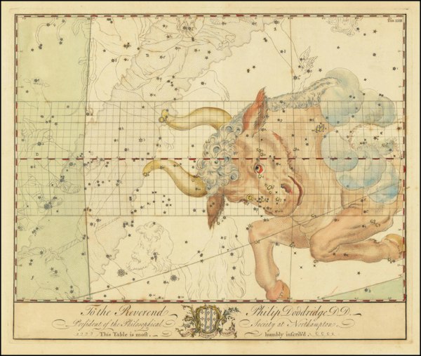 Constellation chart from Bevis