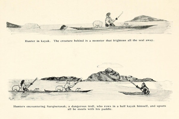 illustration of eskimo folktale