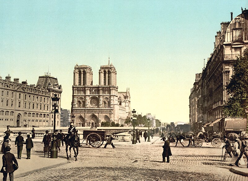 File:Notre Dame, and St. Michael bridge, Paris, France, ca. 1890-1900.jpg