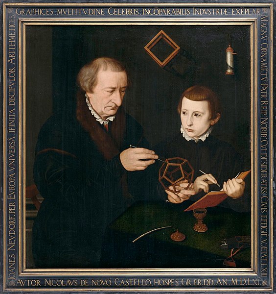 File:Der Nürnberger Schreibmeister Johann Neudörffer mit einem Schüler - 1561.jpg
