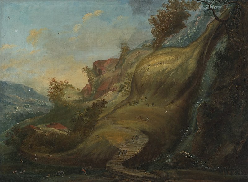 File:Flemish School, Early 17th Century A Hilly Landscape with an anthropomorphic Design.jpg