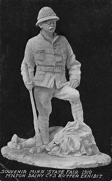 File:John K. Daniels’s butter sculpture of Teddy Roosevelt, Minnesota State Fair, 1910.jpg