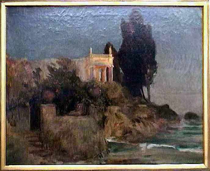 File:Arnold Böcklin (1827 - 1901), Villa am Meer, Entwurfsskizze, 1863, Neue Pinakothek, München.jpg