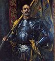 Lovis Corinth, self portrait as knight