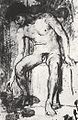 Nudo di uomo seduto (1873-4)