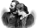 Ernst, Prince of Saxe-Meiningen and his wife Katharina Baroness von Saalfeld, 1893