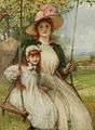 Robert Walker Macbeth: Mother and Daughter on a Swing, 1895