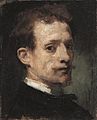 Hans von Marées: self portrait, 1860