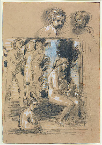 File:Hans von Marées - Study for the composition of In Praise of Modesty - Google Art Project.jpg