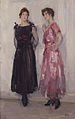 Isaac Israëls: Two models, Epi and Gertie, in the Amsterdam Fashion House Hirsch