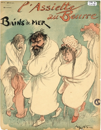 A. Robida : Bains de Mer - L'Assiette au Beure n74, 30 aot 1902