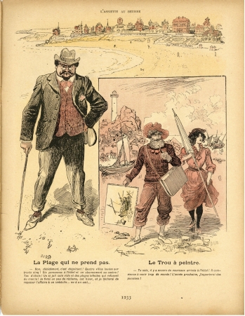 A. Robida : Bains de Mer - L'Assiette au Beure n74, 30 aot 1902