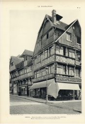 Lisieux. Maison, Grande Rue, 33,  l'angle de la place Victor-Hugo