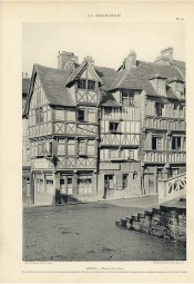 Lisieux. Maisons, rue du Char, 32, et maisons voisines.