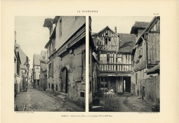 Lisieux. Maison, rue de la Paix, 23, et cour intrieure