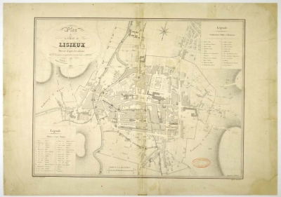 Plan de Lisieux - 1845