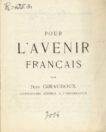 Pour l'avenir franais (1940)