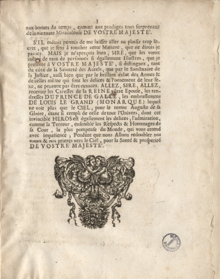 Harangue faite en prsence du roy de la Grande-Bretagne (1692)