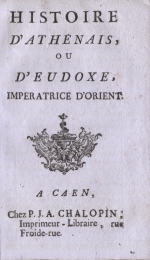 page de titre du livret de colportage