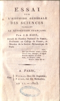 Essai sur l'histoire gnrale des sciences pendant la rvolution franaise