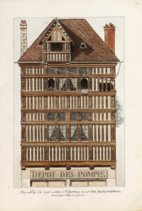Maisons de bois (Ms 158)