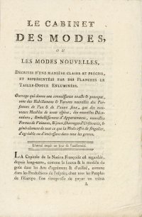 Cabinet des Modes (Prospectus)