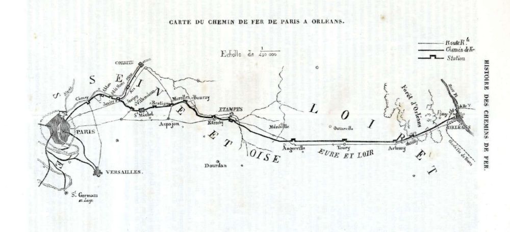 Histoire des chemins de fer - 1843 - Darnis.