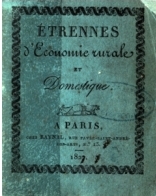 Etrennes d'conomie rurale et domestique (Couv.)