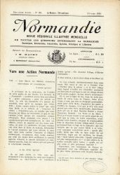 Normandie, revue rgionale illustre mensuelle, n11 fvrier 1918.