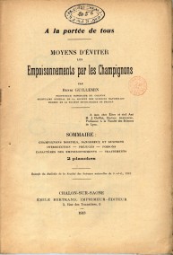 Moyens d'viter les empoisonnements par les champignons (1913)