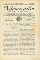 Normandie, revue rgionale illustre mensuelle, n10 - Janvier 1918.