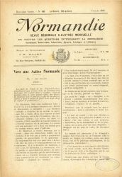 Normandie, revue rgionale illustre mensuelle, n15 - juillet 1918.