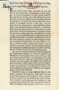 Journal des laboureurs (Prospectus - ca1791)