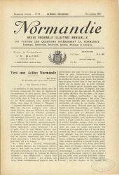 Normandie, revue rgionale illustre mensuelle, n8 - Novembre 1917.