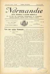 Normandie, revue rgionale illustre mensuelle, n19 novembre 1918.