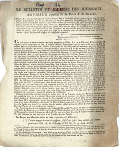 Rviseur impartial (1792) - Propectus