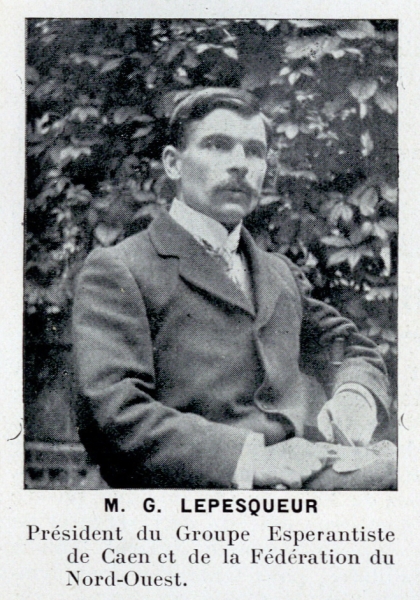 G. Lepesqueur - Esperanto - Caen - 1910