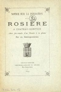 La Rosire de chteau-gontier - 1879