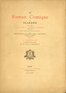 Le roman comique de Scarron, peint par J.B. Pater et J. Dumont le Romain