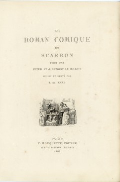 Le roman comique de Scarron, peint par J.B. Pater et J. Dumont le Romain